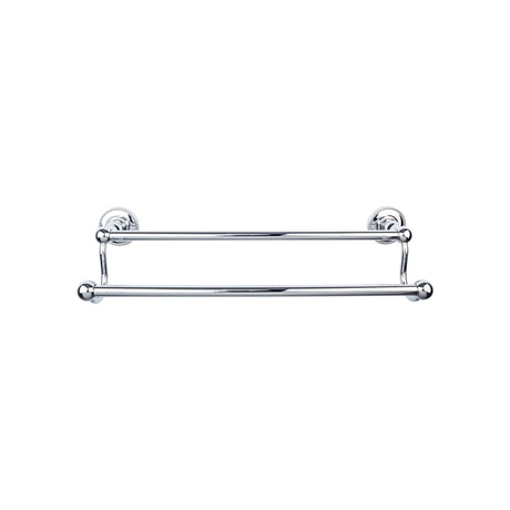 Top Knobs ED9PCA TOP BATH (R) Edwardian Bath Double 26 1/2" Wall Mounted Towel Bar Polished Chrome