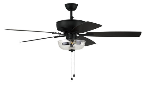 Craftmade P101FB5-52FBGW flat black ceiling fan blades included