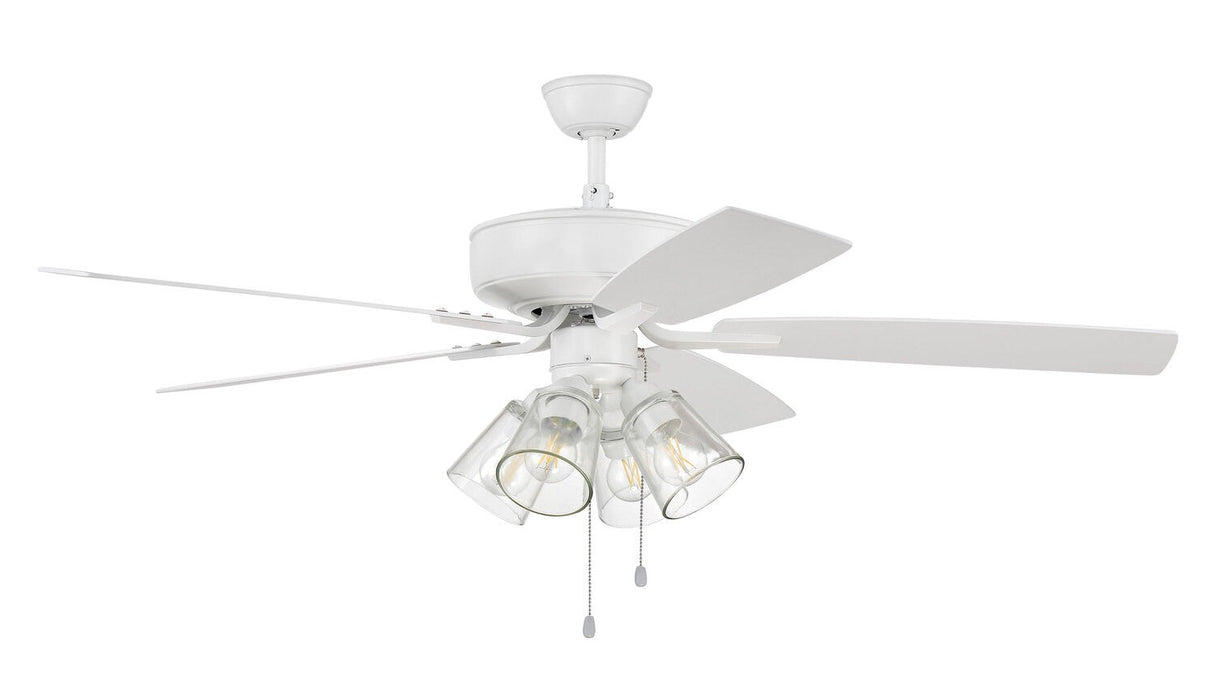 Craftmade P104W5-52WWOK white ceiling fan blades included