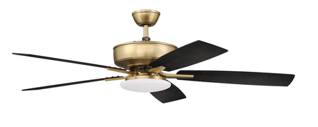 Craftmade P112SB5-52BWNFB 52" Pro Plus 112 Ceiling Fan in Satin Brass