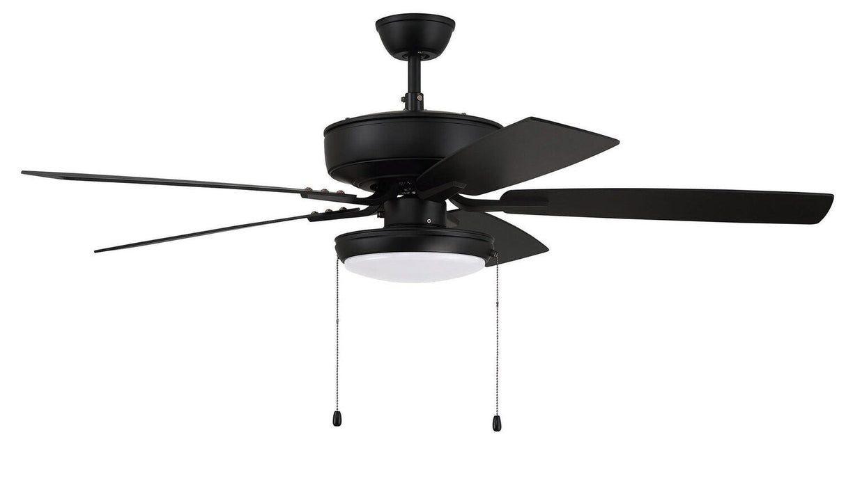 Craftmade P119FB5-52FBGW flat black ceiling fan blades included