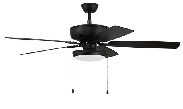 Craftmade P119FB5-52FBGW flat black ceiling fan blades included