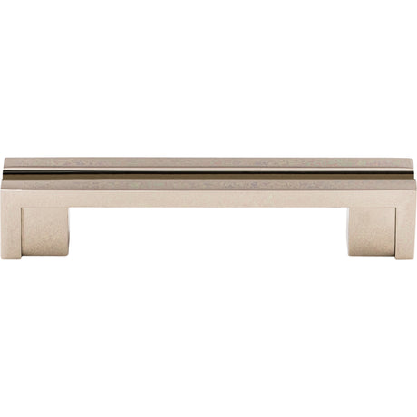 Top Knobs TK55PN Flat Rail 3 1/2" Center to Center Bar Pull Polished Nickel