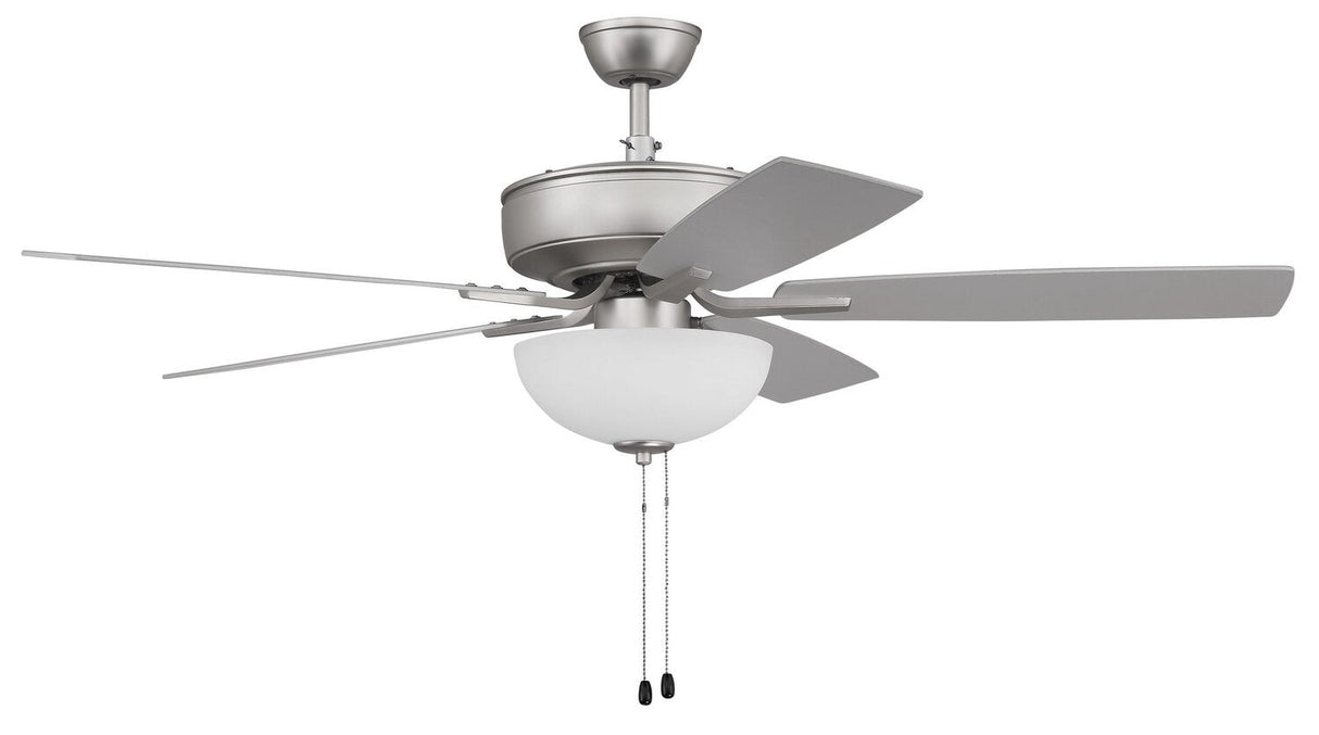 Craftmade P211BN5-52BNGW brushed satin nickel ceiling fan blades included