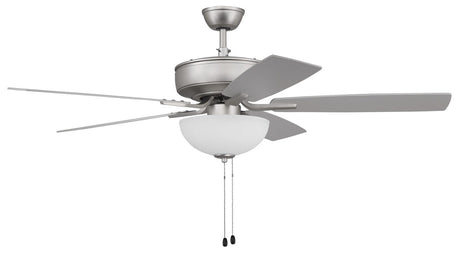 Craftmade P211BN5-52BNGW brushed satin nickel ceiling fan blades included