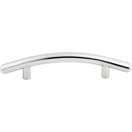 Top Knobs M533 Curved 3 3/4" Center to Center Bar Pull Polished Chrome