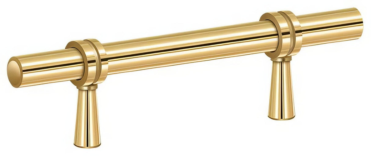 Deltana P310CR003 lifetime polished brass adjustable bar pull