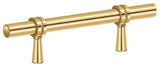 Deltana P310CR003 lifetime polished brass adjustable bar pull