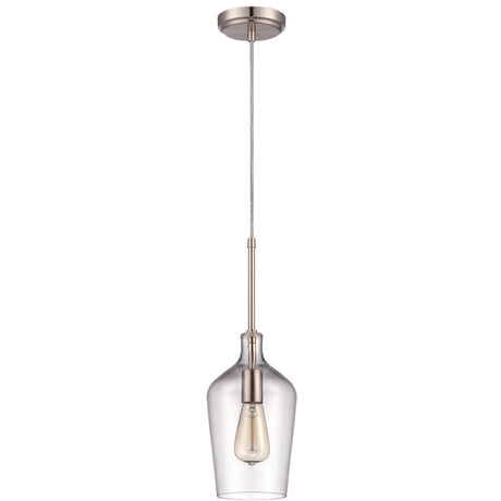 Craftmade P445BNK1 brushed polished nickel mini pendant