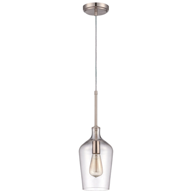 Craftmade P445BNK1 brushed polished nickel mini pendant