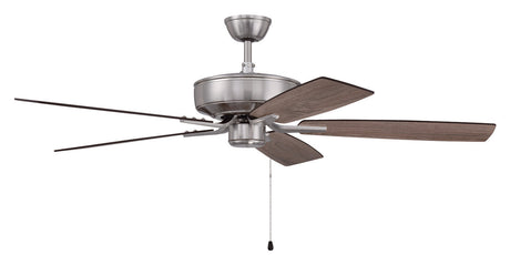 Craftmade P52BNK5-52DWGWN brushed polished nickel ceiling fan blades included