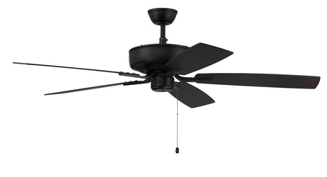 Craftmade P52FB5-52FBGW flat black ceiling fan blades included
