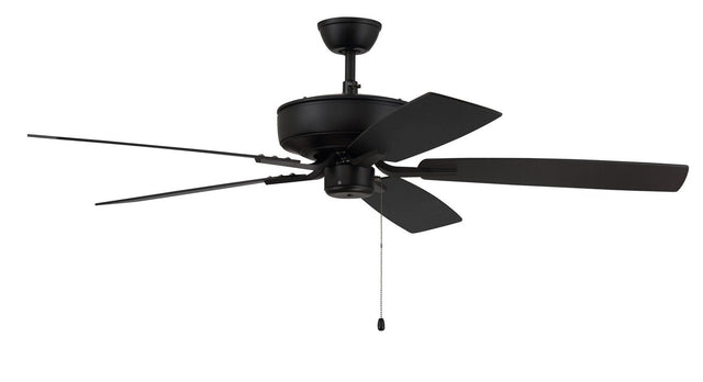 Craftmade P52FB5-52FBGW flat black ceiling fan blades included