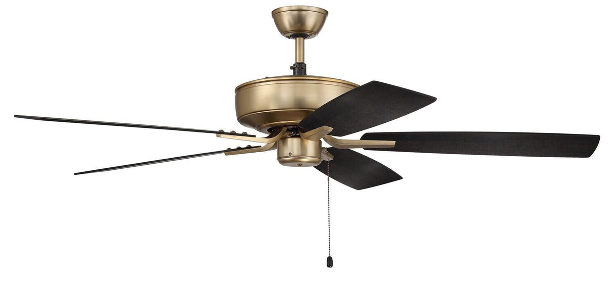 Craftmade P52SB5-52BWNFB satin brass ceiling fan blades included