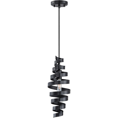 Craftmade P716MBK1 matte black mini pendant