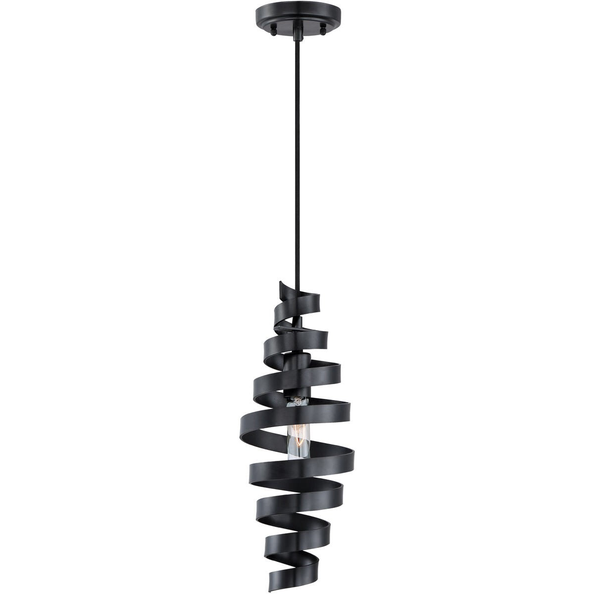 Craftmade P716MBK1 1 Light Mini Pendant in Matte Black
