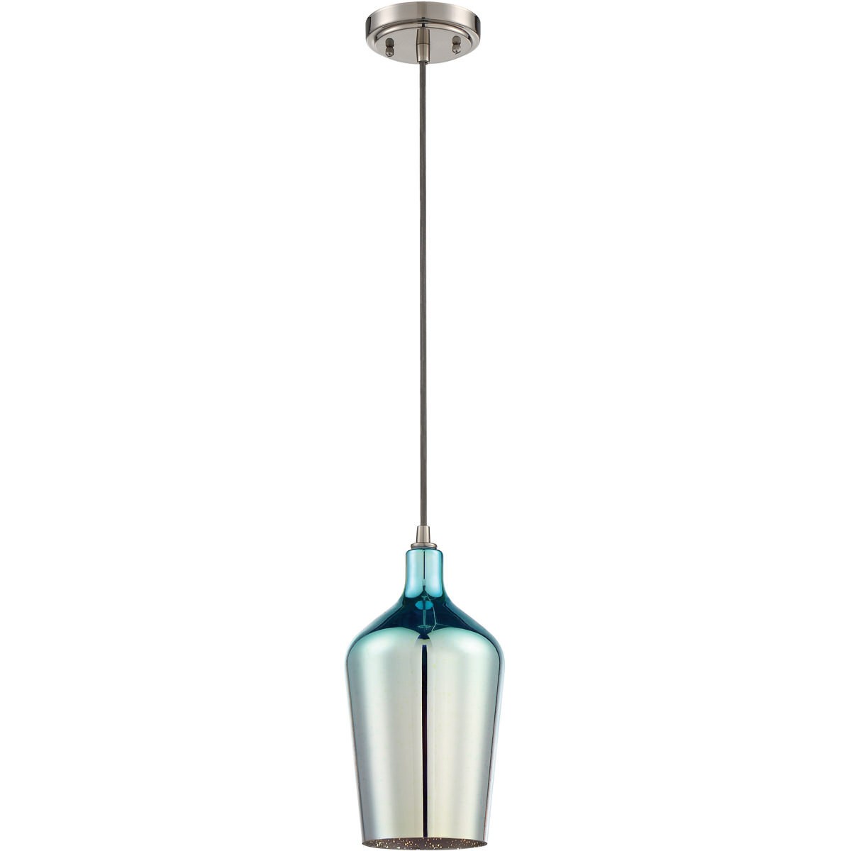 Craftmade P720BNK1 brushed polished nickel mini pendant