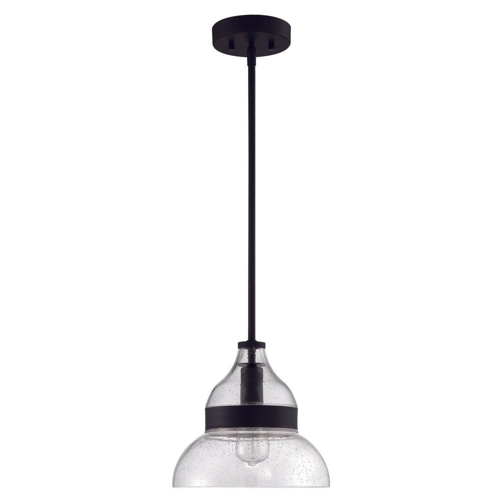 Craftmade P960FB1 flat black mini pendant