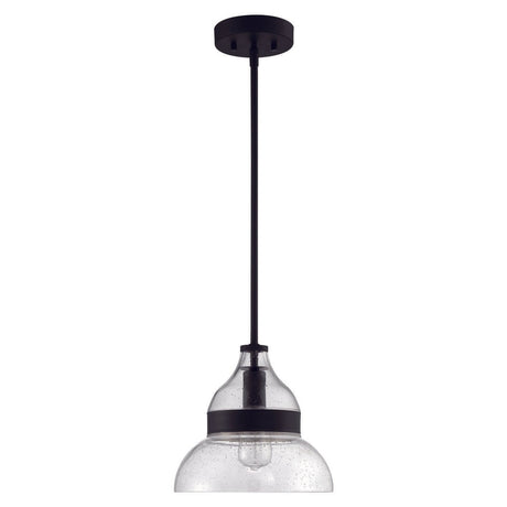 Craftmade P960FB1 flat black mini pendant