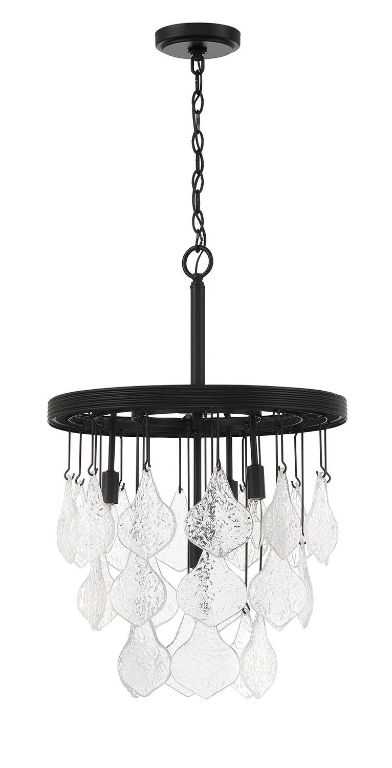Craftmade P980FB4 flat black pendant
