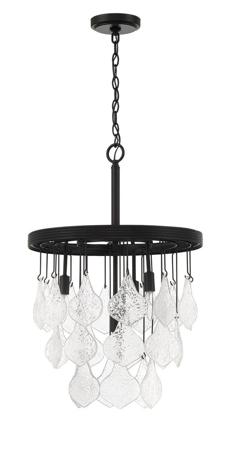Craftmade P980FB4 Vesi pendant in polished brass, additional view