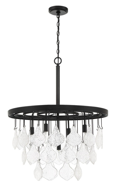 Craftmade P981FB5 Vesi pendant in polished brass, additional view