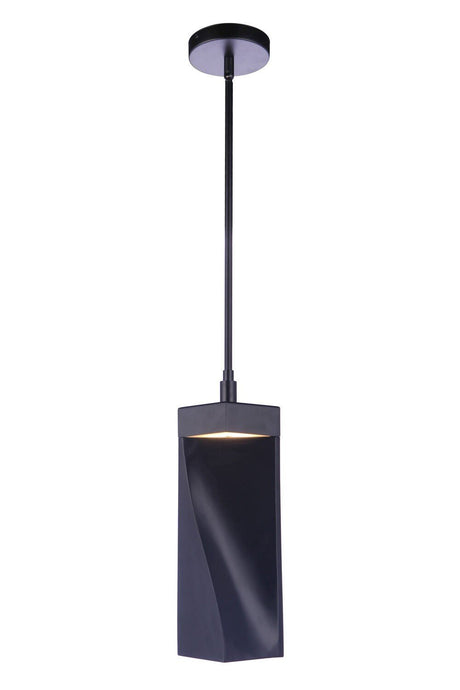 Craftmade P990FB-LED flat black mini pendant