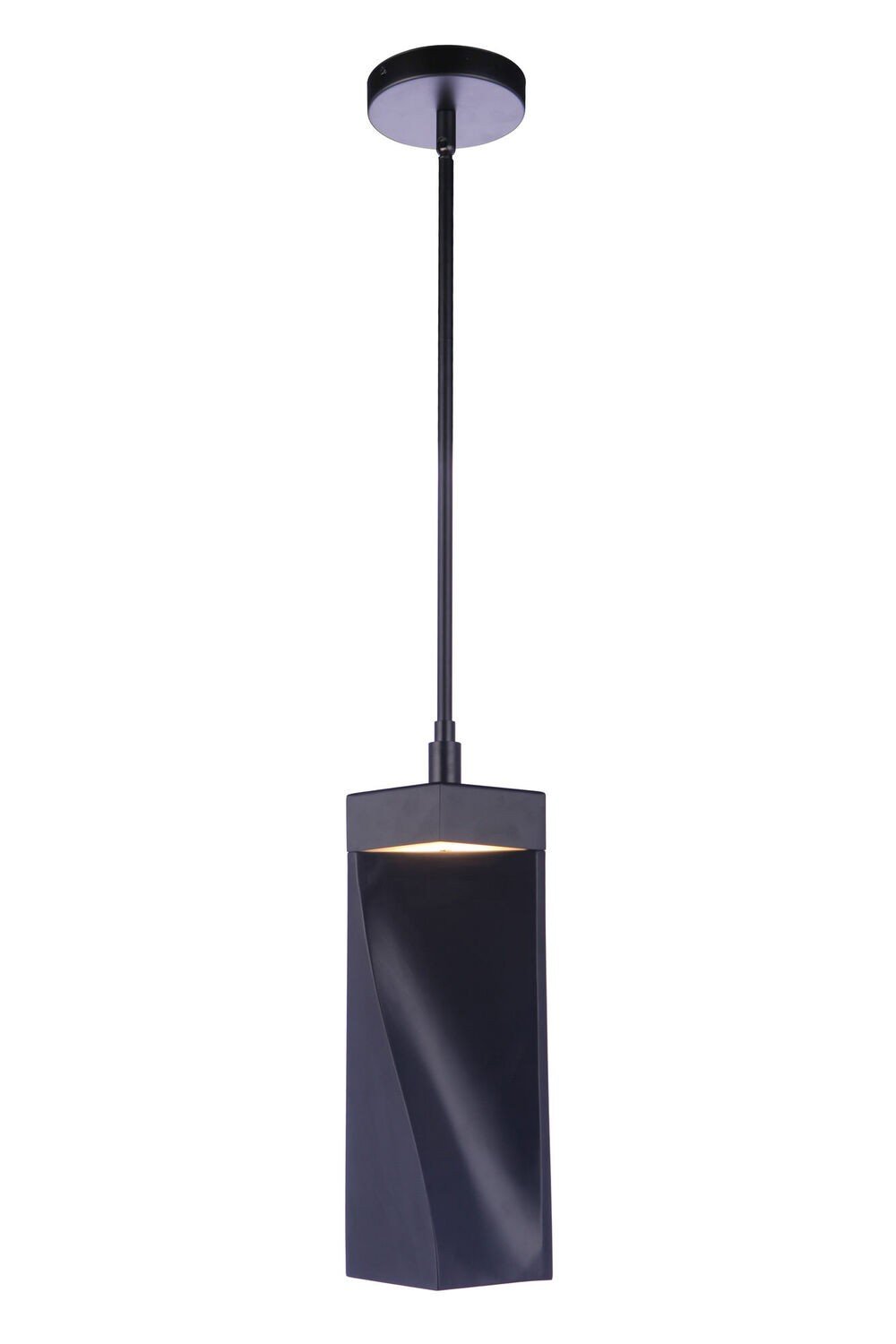 Craftmade P990FB-LED Drama mini pendant in polished brass, additional view