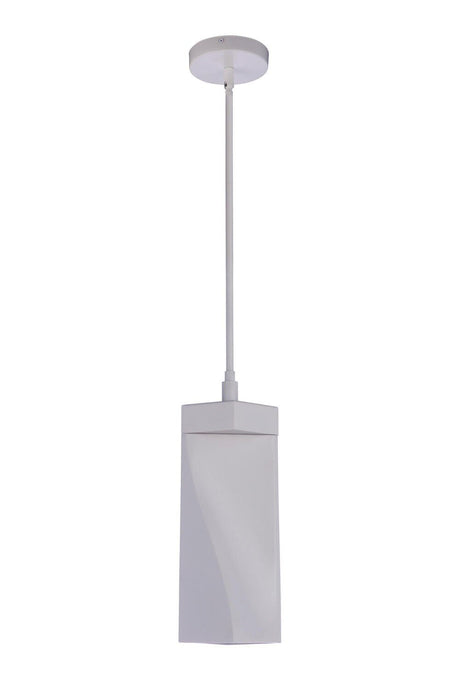Craftmade P990W-LED matte white mini pendant