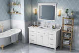 Jeffrey Alexander Chatham 60" White Double Sink Bathroom Vanity with White Carrara Marble Top - 8 in. Widespread Faucet Top - VKITCHA60SWHWCR product image 7