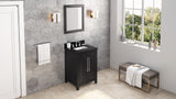 Jeffrey Alexander Cade 24" Black Single Sink Bathroom Vanity with Black Granite Top - 8 in. Widespread Faucet Top product image 7