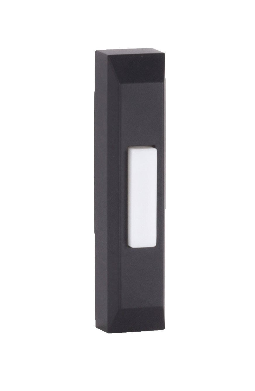 Craftmade PB5004-FB flat black lighted push button