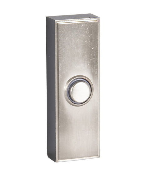 Craftmade PB5011-BNK Surface Mount LED Lighted Push Button Doorbell Brushed Polished Nickel