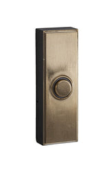 Craftmade PB5011-SB Surface Mount LED Lighted Push Button Doorbell Satin Brass