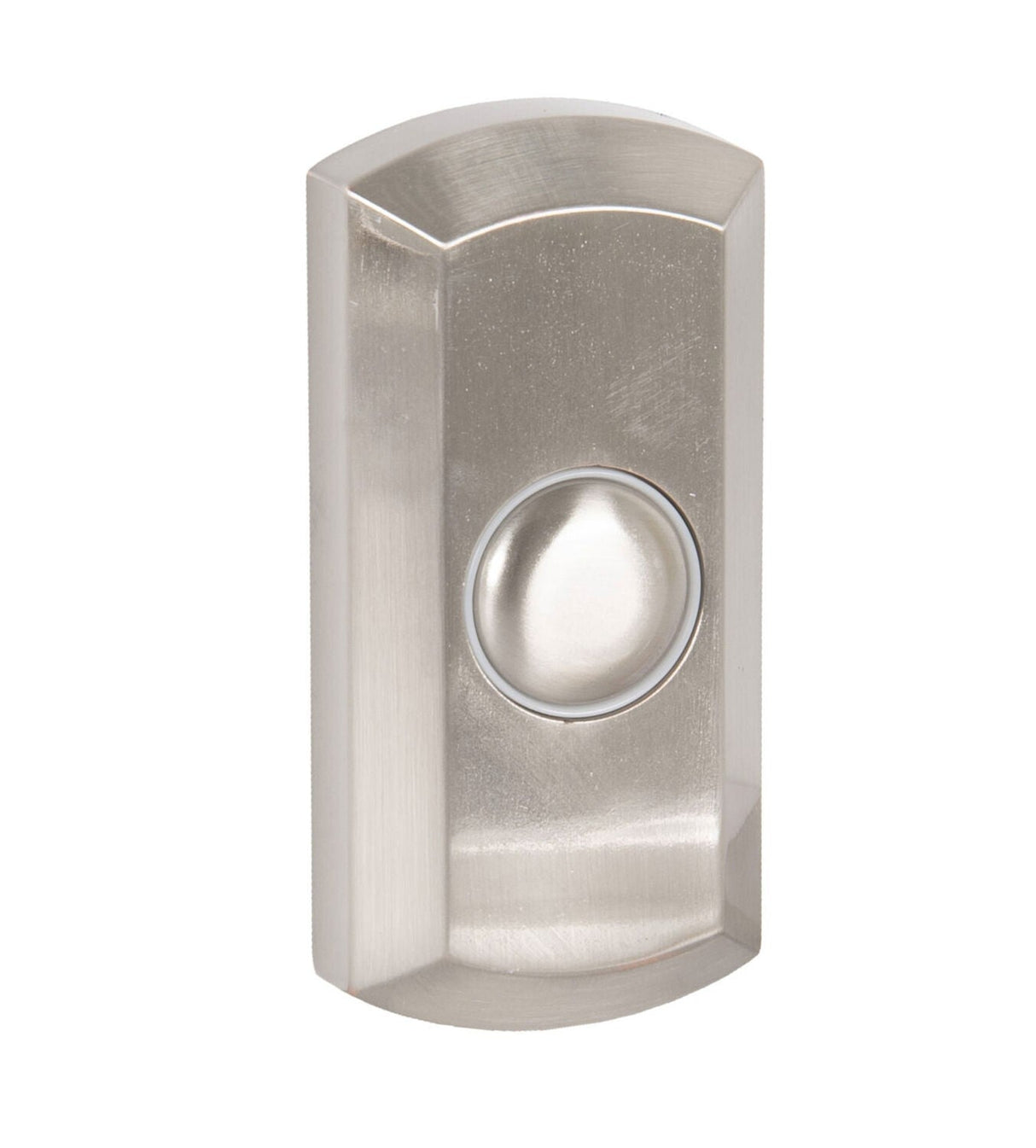 Craftmade PB5012-BNK Surface Mount LED Lighted Push Button Doorbell Brushed Polished Nickel