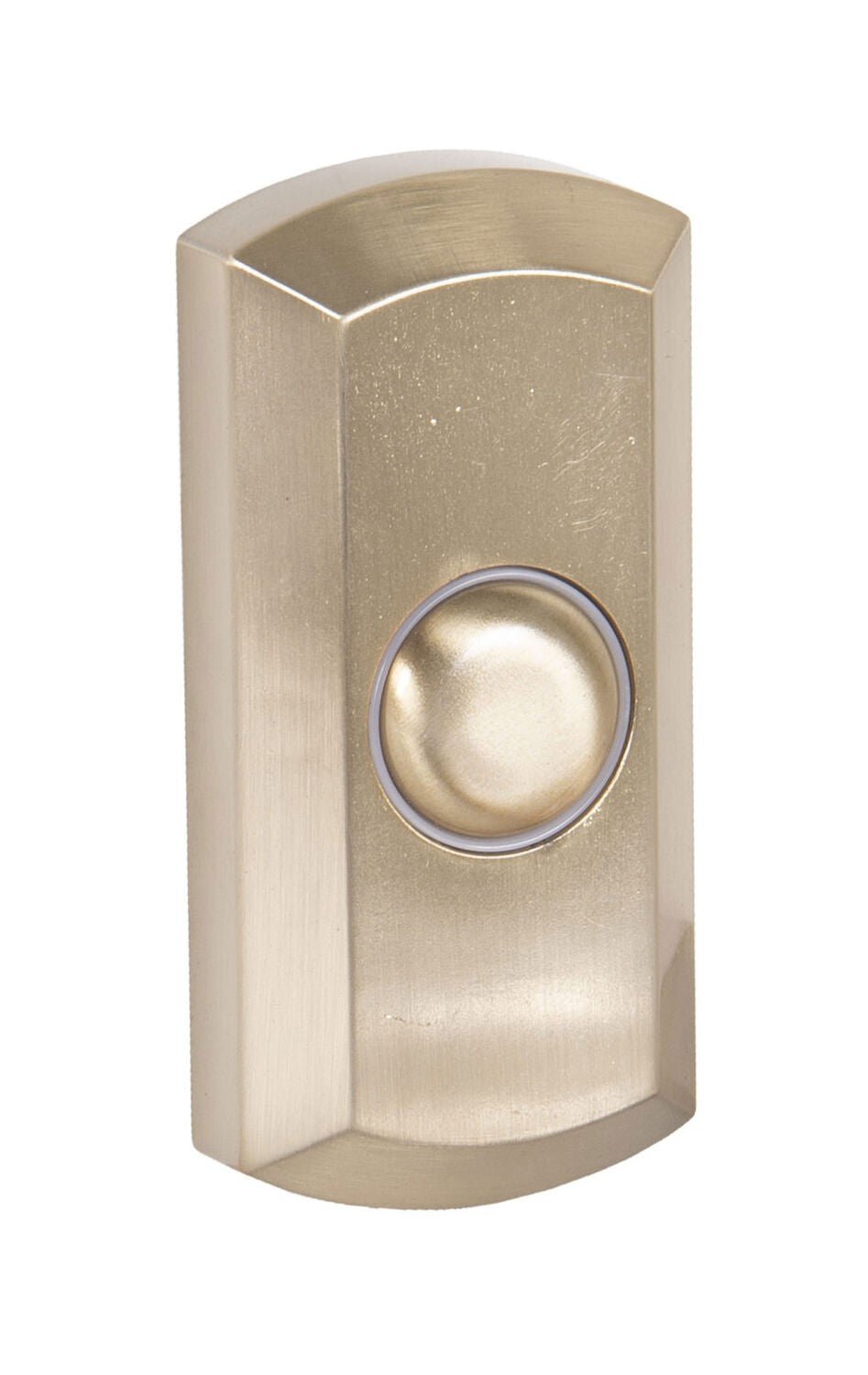 Craftmade PB5012-SB Surface Mount LED Lighted Push Button Doorbell Satin Brass