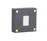 Craftmade PB5015-FBSB Surface Mount LED Lighted Push Button Doorbell Flat Black / Satin Brass