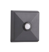 Craftmade PB5017-FB Surface Mount LED Lighted Push Button Doorbell Flat Black