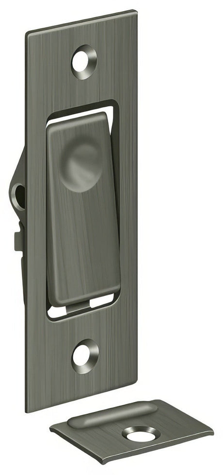 Deltana PDB42U15A pocket door jamb bolt in satin stainless, additional view