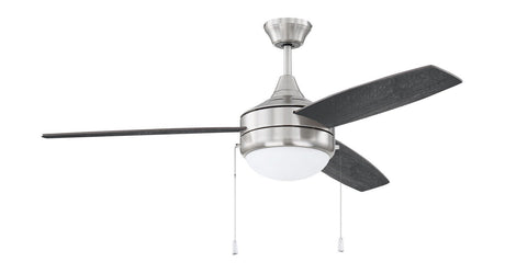 Craftmade PHA52BNK3-BNGW brushed polished nickel ceiling fan blades included