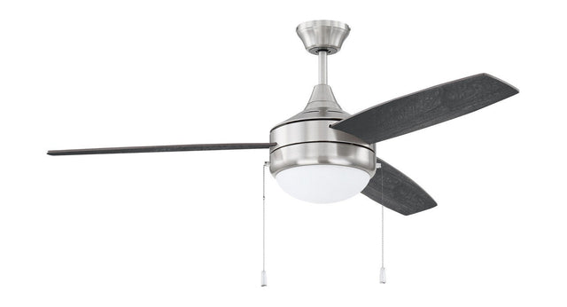 Craftmade PHA52BNK3-BNGW brushed polished nickel ceiling fan blades included