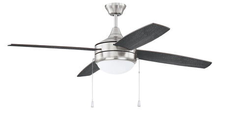 Craftmade PHA52BNK4-BNGW brushed polished nickel ceiling fan blades included