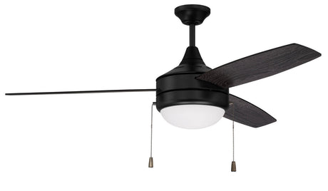 Craftmade PHA52FB3 flat black ceiling fan blades included