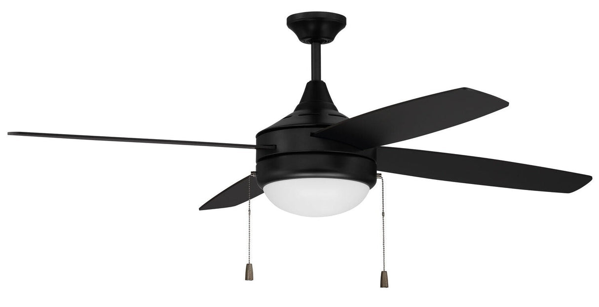Craftmade PHA52FB4 flat black ceiling fan blades included