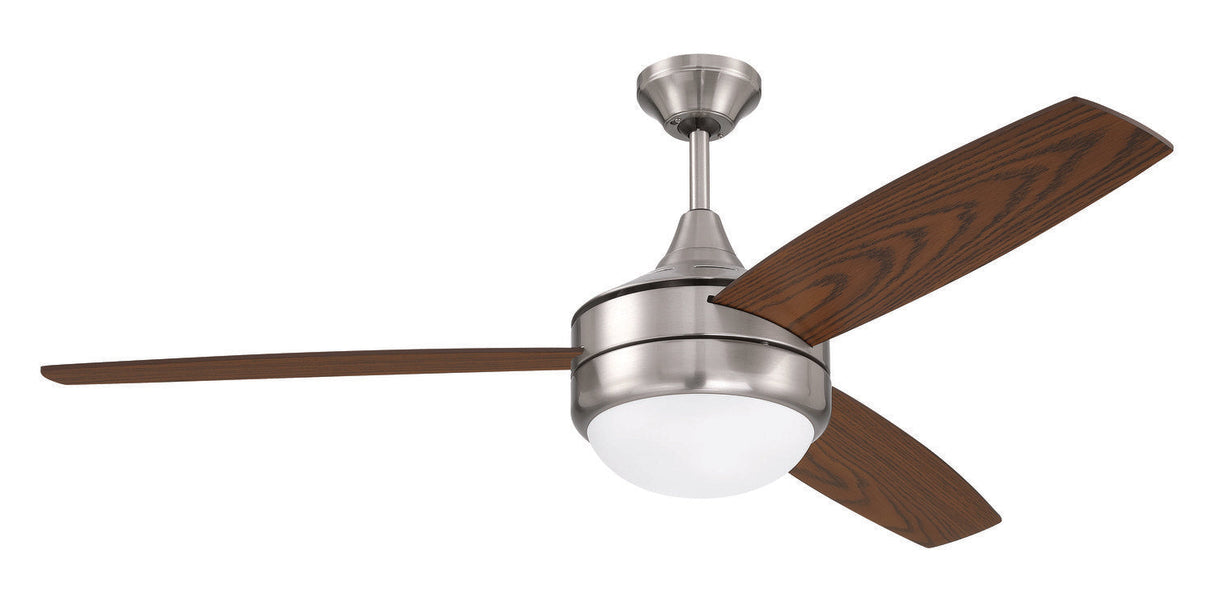 Craftmade PHZ52BNK3 brushed polished nickel ceiling fan blades included