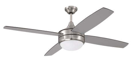 Craftmade PHZ52BNK4-BNGW brushed polished nickel ceiling fan blades included