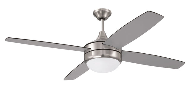 Craftmade PHZ52BNK4-BNGW brushed polished nickel ceiling fan blades included