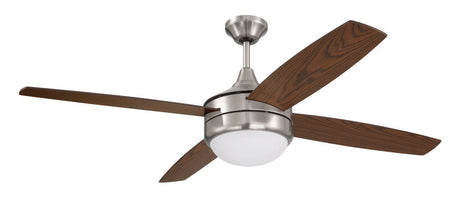 Craftmade PHZ52BNK4 brushed polished nickel ceiling fan blades included