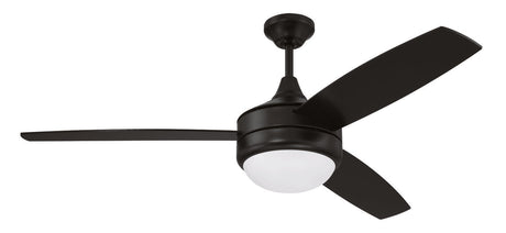 Craftmade PHZ52FB3 flat black ceiling fan blades included