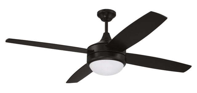 Craftmade PHZ52FB4 flat black ceiling fan blades included